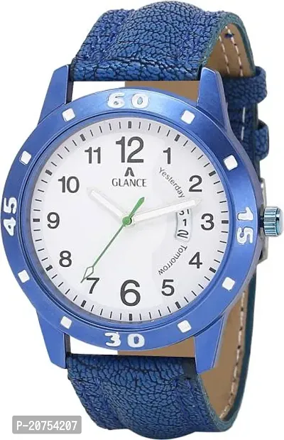 Stylish Blue Rubber Analog Watches For Men