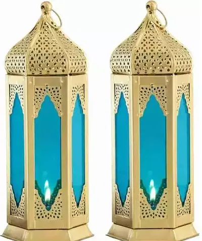 Wall Hanging Lantern Tealight Holder Pack of 2