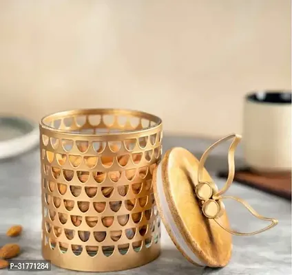 Gold Coated Crystal Netra Jar