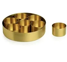 Handmade Brass Masala Spice Box-thumb2