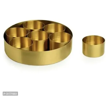 Handmade Brass Masala Spice Box-thumb3