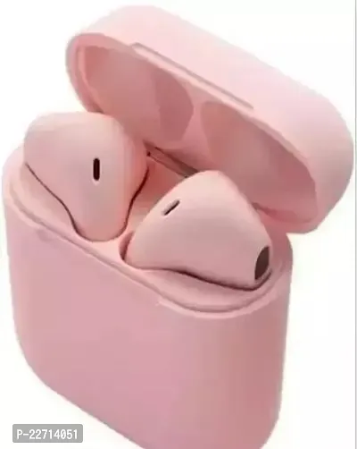 Stylish Pink In-ear Bluetooth Wireless Headphones With Microphone-thumb0