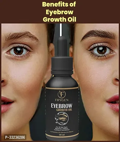 Eyebrow Growth Oil | Eyelash Growth Serum | Eyebrow Thickener | Eyelash Curler  Eyelash Lifter | Free Eyebrow Brush or Eyebrow Spoolie | Eyebrow Castor Oil + Coconut Oil + Vitamin E( 30ml)-thumb0