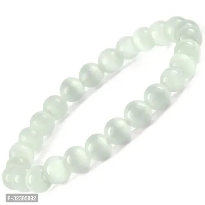 Crystal Divine Selenite Healing Crystal Bracelet For Woman 8mm Money Magnet Bracelet For Girls Crystal Bracelet For Men Friendship Gifts Hand Bracelet Couple Bracelet Aesthetic Bracelets For Gifts-thumb0