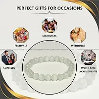 Crystal Divine Selenite Healing Crystal Bracelet For Woman 8mm Money Magnet Bracelet For Girls Crystal Bracelet For Men Friendship Gifts Hand Bracelet Couple Bracelet Aesthetic Bracelets For Gifts-thumb2