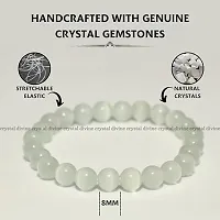 Crystal Divine Selenite Healing Crystal Bracelet For Woman 8mm Money Magnet Bracelet For Girls Crystal Bracelet For Men Friendship Gifts Hand Bracelet Couple Bracelet Aesthetic Bracelets For Gifts-thumb3