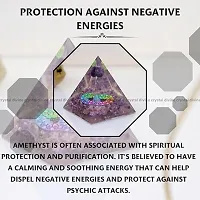 Crystal Divine Amethyst Ball Crystal Pyramid Vastu For Home Orgone Crystal Pyramid Showpieces For Home Decor Items Crystal Pyramid For Positive Energy Crystal Pyramid For Office Table Decorative Items-thumb4