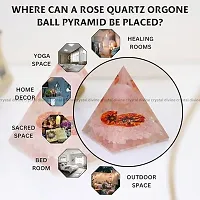 Crystal Divine Rose Quartz Ball Crystal Pyramid Vastu for Home Orgone Crystal Pyramid Showpieces for Home Decor Crystal Pyramid for Positive Energy Crystal Pyramid for Office Table Decorative Items-thumb3