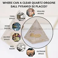 Crystal Divine Clear Quartz Ball Crystal Pyramid Vastu for Home Orgone Crystal Pyramid Showpieces for Home Decor Crystal Pyramid for Positive Energy Crystal Pyramid for Office Table Decorative Items-thumb4