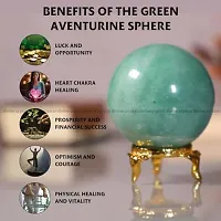 Crystal Divine Aventurine Crystal Sphere Ball Crystal Showpieces for Home Decor Table Decor Items  Decorative Items Crystal Stones Astro Sphere Crystal Ball Gemstone Spheres Feng Shui Items Gifts-thumb1