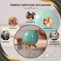 Crystal Divine Aventurine Crystal Sphere Ball Crystal Showpieces for Home Decor Table Decor Items  Decorative Items Crystal Stones Astro Sphere Crystal Ball Gemstone Spheres Feng Shui Items Gifts-thumb2