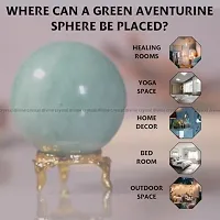 Crystal Divine Aventurine Crystal Sphere Ball Crystal Showpieces for Home Decor Table Decor Items  Decorative Items Crystal Stones Astro Sphere Crystal Ball Gemstone Spheres Feng Shui Items Gifts-thumb3