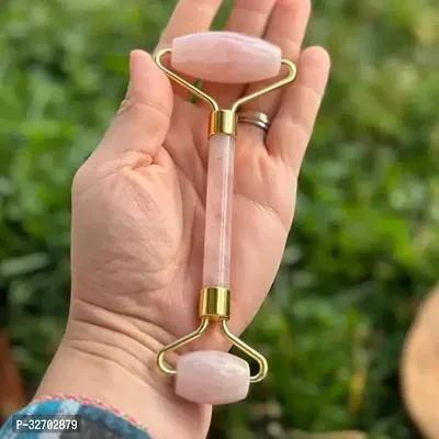 Crystal Divine Rose Quartz Face Massage Roller Crystal Face Roller For Women-thumb5