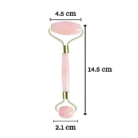 Crystal Divine Rose Quartz Face Massage Roller Crystal Face Roller For Women-thumb3