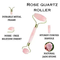 Crystal Divine Rose Quartz Face Massage Roller Crystal Face Roller For Women-thumb2