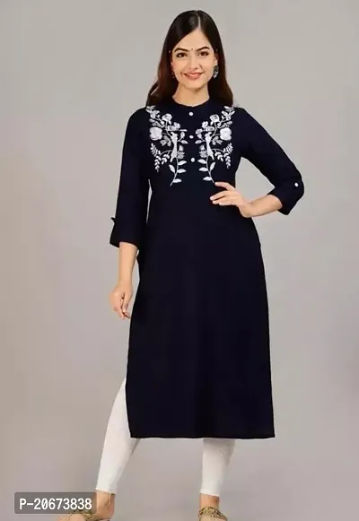 Stylish Women Rayon Casual Kurta-thumb0