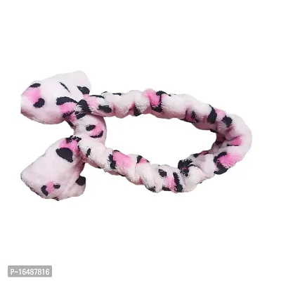 Girl Kids Hair Bands/Accessories Turban Knotted (Pink and Black Metal)-thumb3