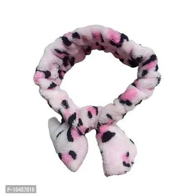 Girl Kids Hair Bands/Accessories Turban Knotted (Pink and Black Metal)-thumb2