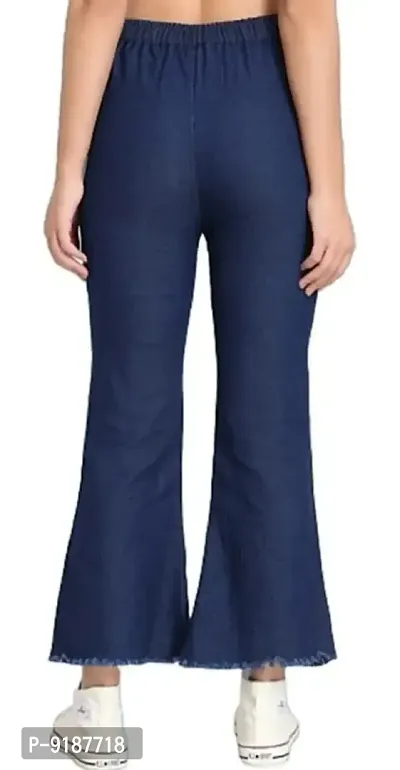 Classic Denim Solid Jeans for Women-thumb2