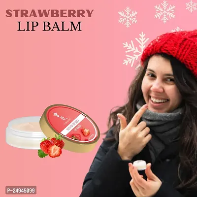 LArsquo;BANGERRY Present Korean lips look Strawberry Lip Balm| korean lip tint look strawberry lip balm | Shiny And Moisturizing Lip Gloss | korean lip tint look strawberry lip balm - 8gm (pack of 1)