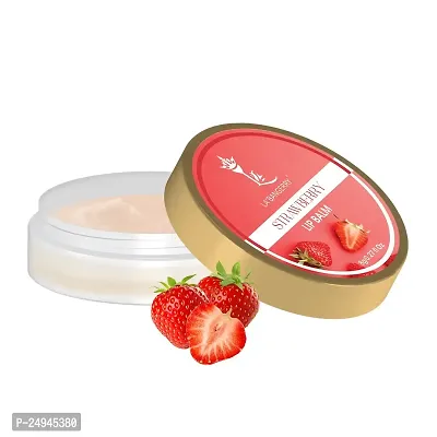 Lip Balm for Dry  Chapped Lips Glossy Strawberry Flavor Pack of 1-thumb0