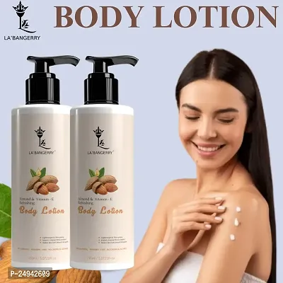 LArsquo;BANGERRY Almond  Vitamin -E Body Lotion Skin Whitening Body Lotion for All Skin Protection with Almond Oil  Vitamin E - 150ml (Pack of 2)