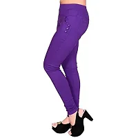 Superior Women's Slim Fit Jeggings (Single Jegins_Purple_Free Size)-thumb2