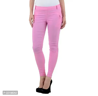 FEELBLUE Women's Skinny Fit Poly Cotton Jeggings (Jeggings_Free Size)-thumb4