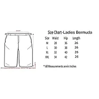 FEELBLUE Women's Cotton Bermuda Pant Multiple Sizes-thumb1