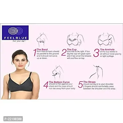 FeelBlue Women Full Coverage Non Padded Bra - Buy FeelBlue Women Full  Coverage Non Padded Bra Online at Best Prices in India