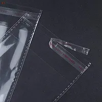 bopp Transparent Plastic Bags For Packing Clear Resealable Plastic Pouch Self Adhesive Plastic Bags Bopp Bags 11X16 Inches plus 2inch flap (Pack Of 100 Bags)-thumb4