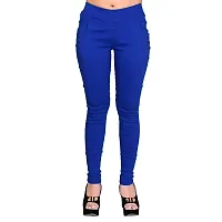 FEELBLUE Lycra Stretchable Jeggings for Women(Pack of 2)-thumb3