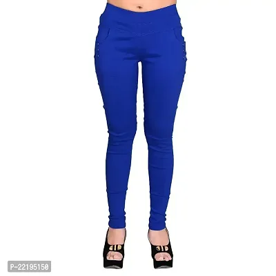 FEELBLUE Lycra Stretchable Jeggings for Women(Pack of 2)-thumb4
