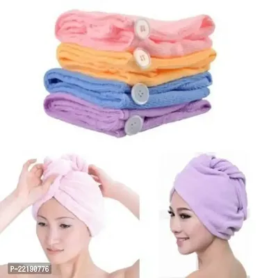 Premsons Microfiber Hair Wraps Fast Dry Towel (Multicolour, 57x23cm)-thumb0