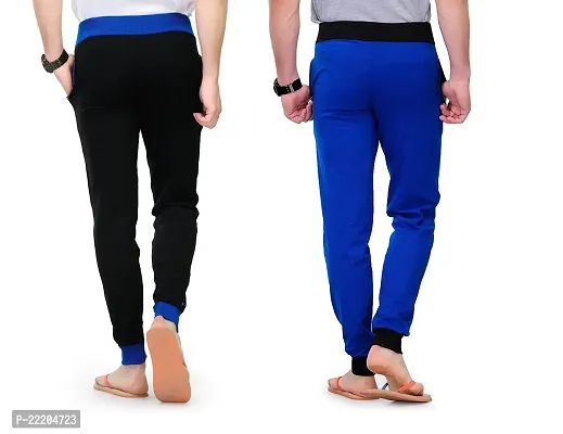 Superior Men's Regular Fit Trackpants (Pack of 2) (MTrackcombo-RBlackRoyal-2_Black  Blue_X-Large)-thumb2