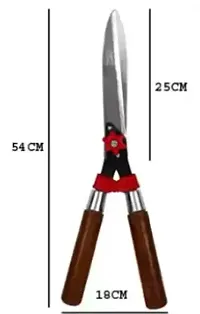 AGT Heavy Cutter Shear Wooden Handle Hudge Garden Scissor Gardening Tool Kit Garden Tool Kit  (1 Tools)-thumb1