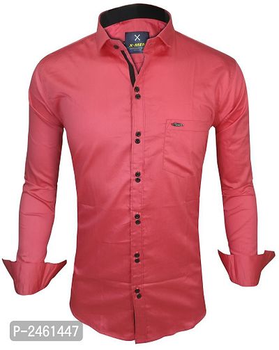 Cotton Double Button Casual Slim Fit Shirt-thumb0