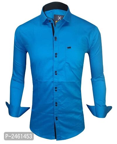 Cotton Double Button Casual Slim Fit Shirt-thumb0