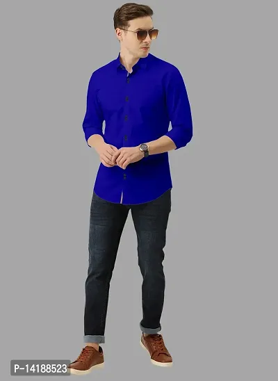 Reliable Multi Cotton  Long Sleeves Casual Shirts For Men-thumb0