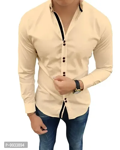 Stylish Casual Slim Fit Cotton Shirt For Men-thumb0