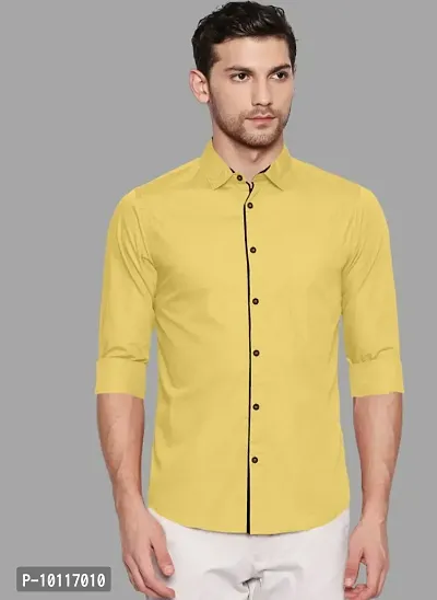 Stylish Cotton Slim Fit Casual Shirt For Mens-thumb0