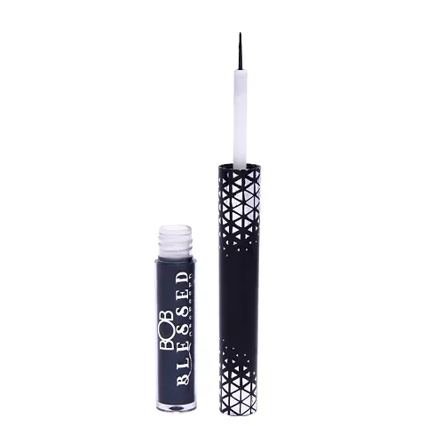 BOB BlessedObsessed Liquid Eyeliner, Colour eyeliner, Waterproof, Smudgeproof with fine eyeliner brush | Grey is In