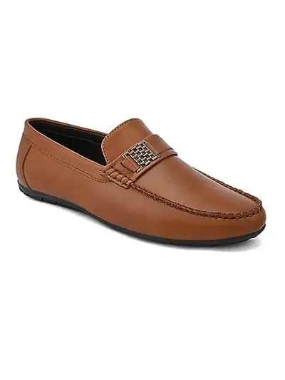 Stylish PVC Solid Loafers For Men