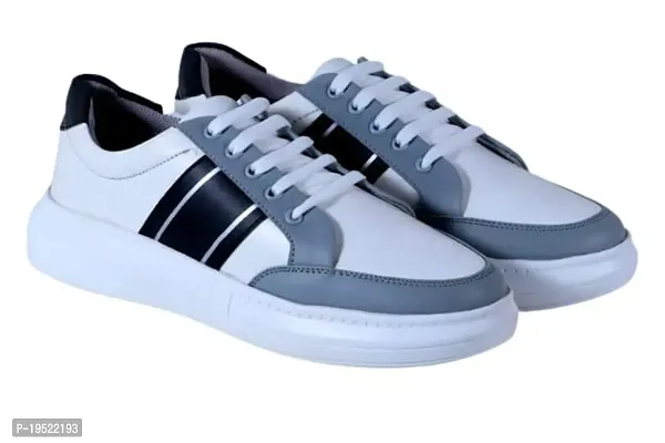 Stylish Multicoloured PVC Solid Slip-On Sneakers For Men