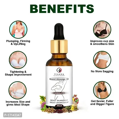 viaana Bigger Breast Enlarge 100% Natural Body Toner Breast Oil for Women its helps in growth/firming/tightening natural with Anti Ageing, Shaping, Uplifting Sagging Fat Muscles, 30ml-thumb2