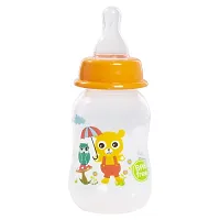 Tinny Tots Baby Sipper Feeding Bottle Water Juices Milk Feeder Bottle BPA Free with Anti-Colic Silicone Nipple Set (125 ML, Design 4)-thumb2