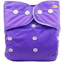 Alya Baby Button Pocket Style Reusable Cloth Diapers Adjustable Washable With 1 White Microfiber Bamboo(6layers) Wet-Free Insert Pads For Toddlers/New Borns(0-14 Months)-thumb4