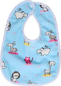 The Cheeky Kidzz Baby Waterproof Feeding Bibs Apron for Babies Girls Boys Drool Bibs with Snaps Set Combo (DESIGN 2)-thumb1