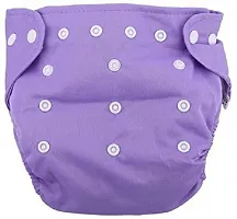 Tinny Tots 2 Baby Reusable Cloth Diapers Nappies Washable Adjustable With 2 Bamboo Charcoal Diaper Inserts and 2 Microfiber Soaker Booster Inserts(5 Layers) Combo (DESIGN 10)-thumb2