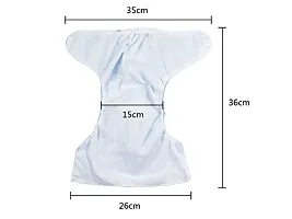 Tinny Tots Cloth Diaper Reusable Nappy Washable Free Size Adjustable Waterproof (Blue)-thumb1